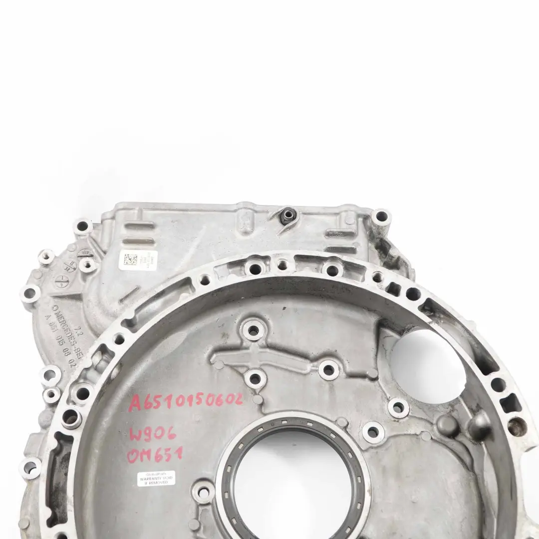 Crank Cover Mercedes W906 OM651 Engine Timing Case to with Part number A6510150602 Crank Cover Mercedes W906 OM651 Engine Timing Case - SKU A6510150602 - Part number A6510150602