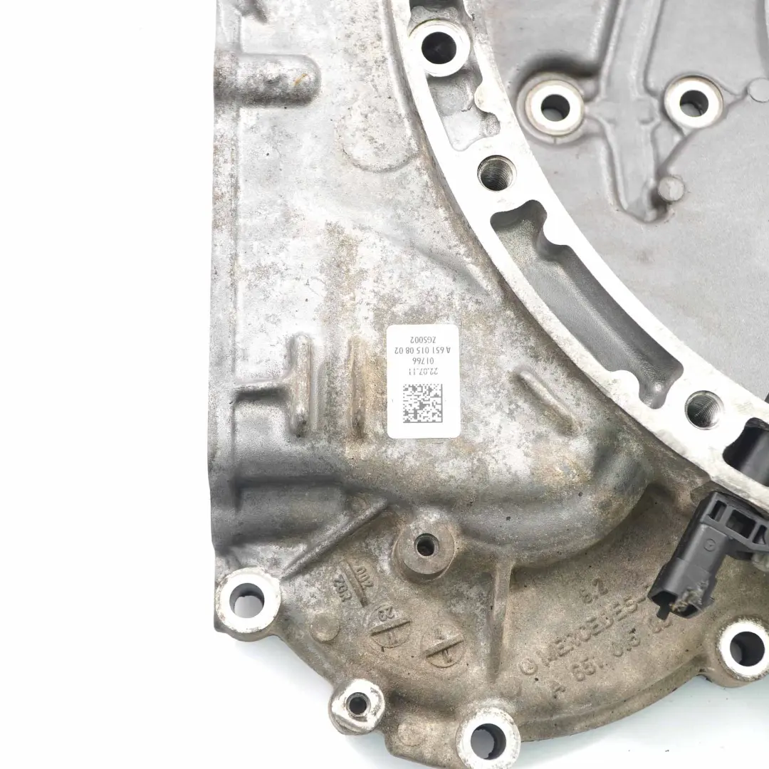 Mercedes W906 OM651 Tapa del cigüeñal Caja sincronización motor - SKU A6510150802 - Número de pieza A6510150802