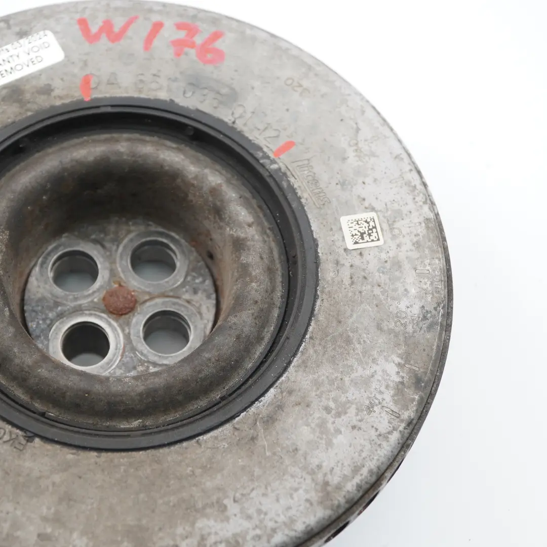 Mercedes W176 OM651 Amortisseur de vibration de vilebrequin Poulie de courroie - SKU A6510350112 - Numéro de pièce A6510350112