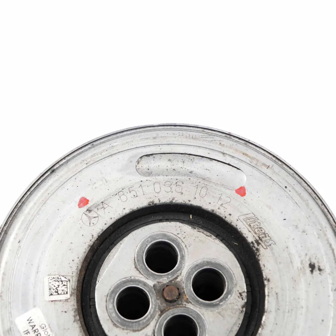 Mercedes W204 W212 OM651 Diesel Polea cigüeñal Amortiguador vibraciones - SKU A6510351012 - Número de pieza A6510351012