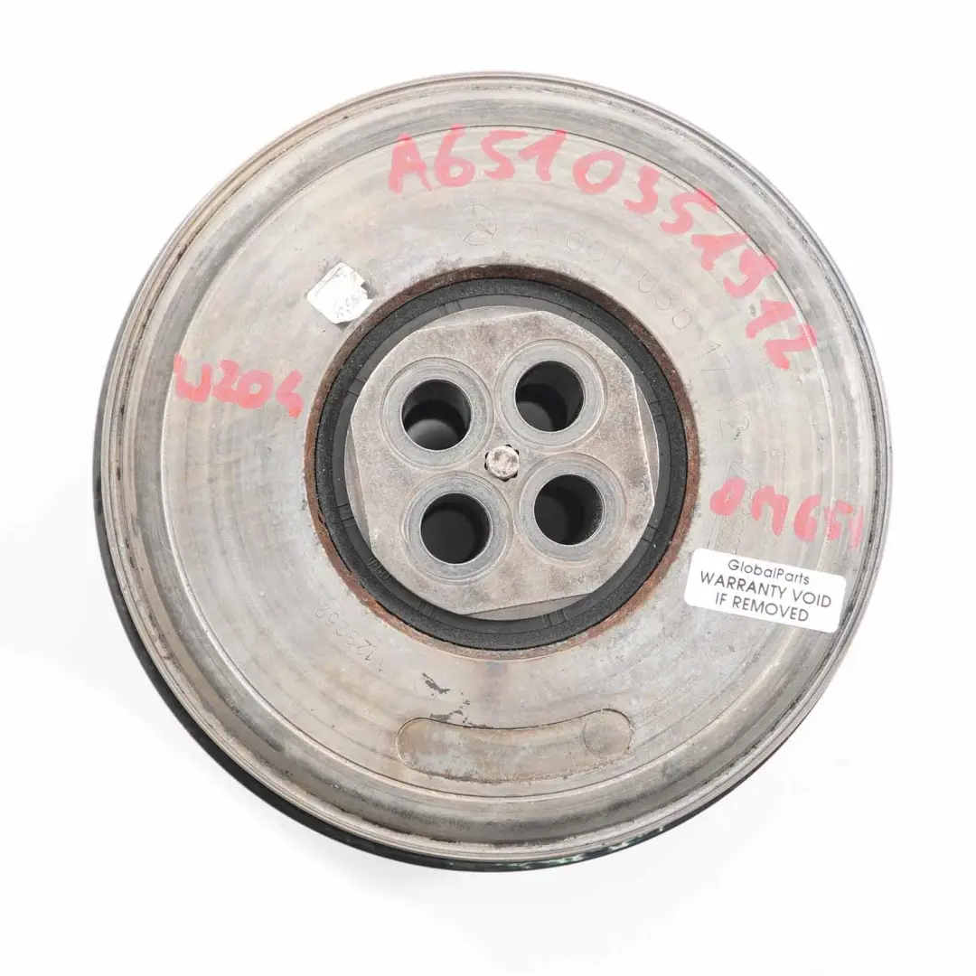 Amortiguador de vibraciones Mercedes W204 W212 OM651 Diesel Polea - SKU A6510351912 - Número de pieza A6510351912