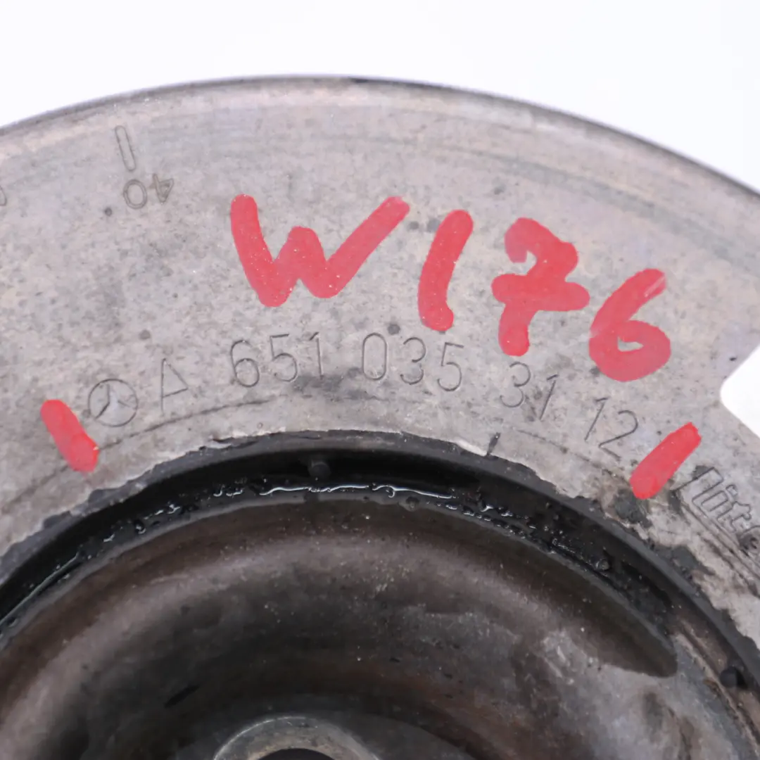 Vibration Damper Mercedes W176 W246 OM651 Engine Crankshaft Pulley to with Part number A6510353112 Vibration Damper Mercedes W176 W246 OM651 Engine Crankshaft Pulley - SKU A6510353112 - Part number A6510353112