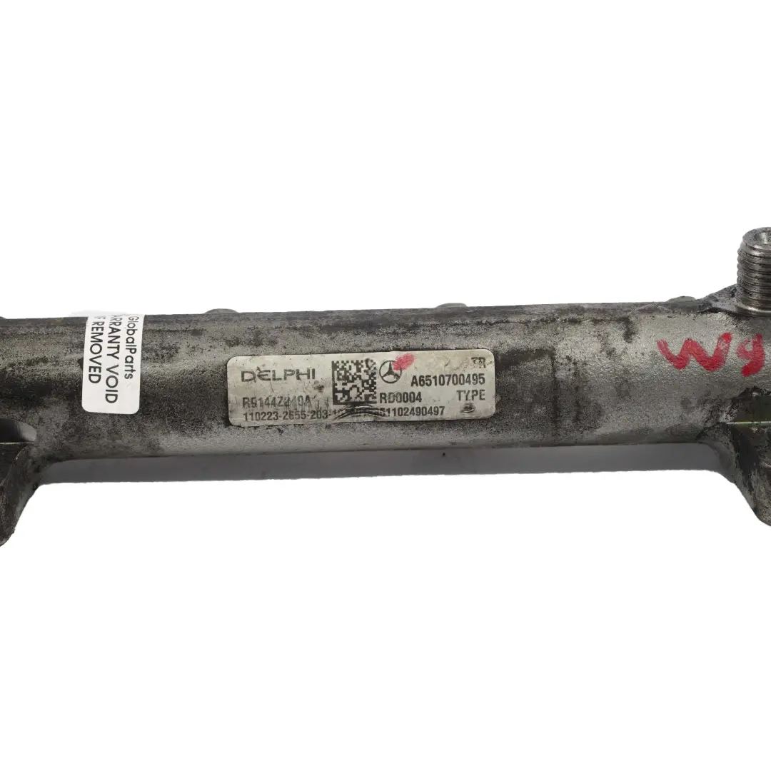 Rail Mercedes W204 C207 W212 W906 OM651 High Pressure Injection to Fuel with Part number A6510700495 Fuel Rail Mercedes W204 C207 W212 W906 OM651 High Pressure Injection - SKU A6510700495 - Part number A6510700495