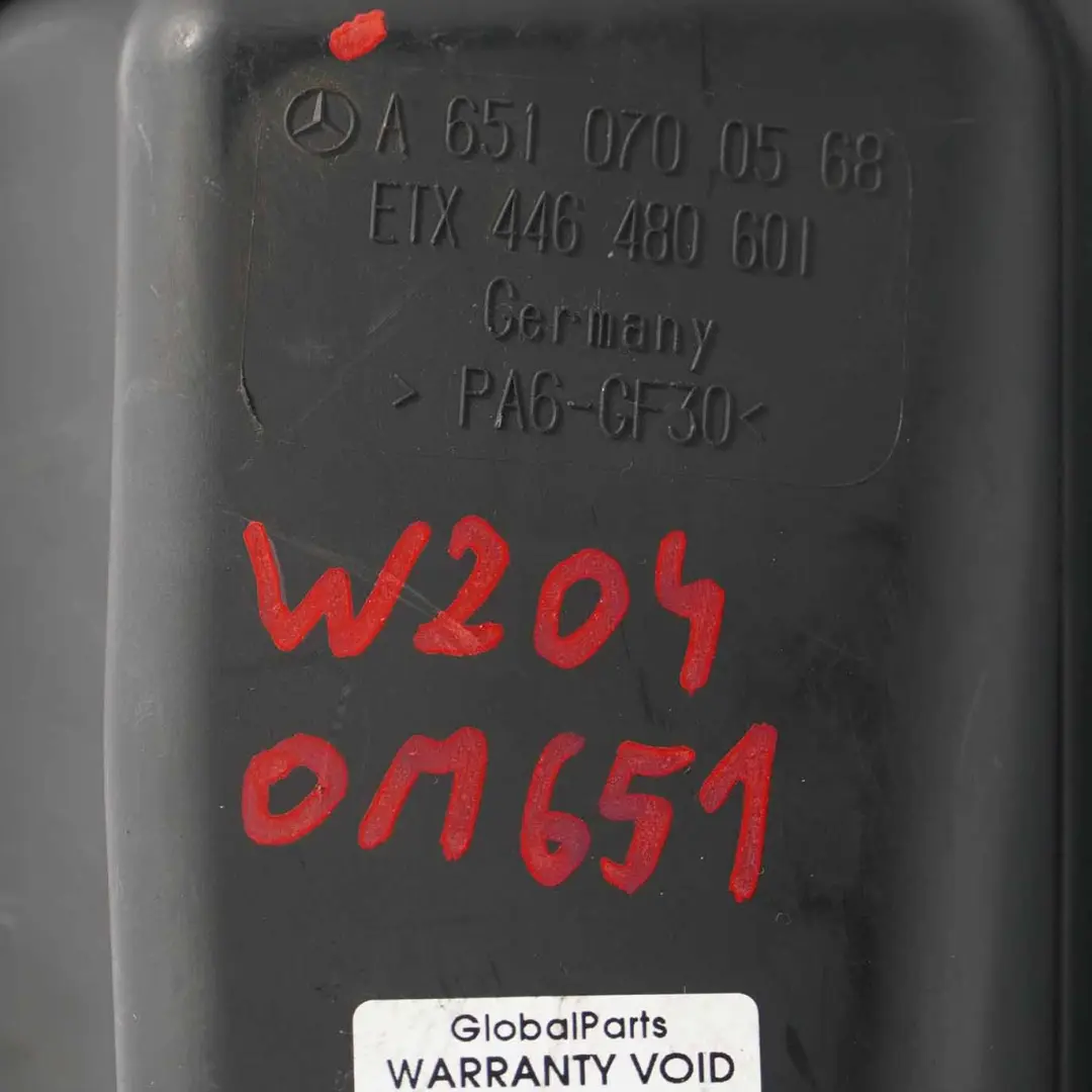 Mercedes W204 W212 Vacuum Tank OM651 Diesel Vacuum Container - SKU A6510700568 - Part number A6510700568