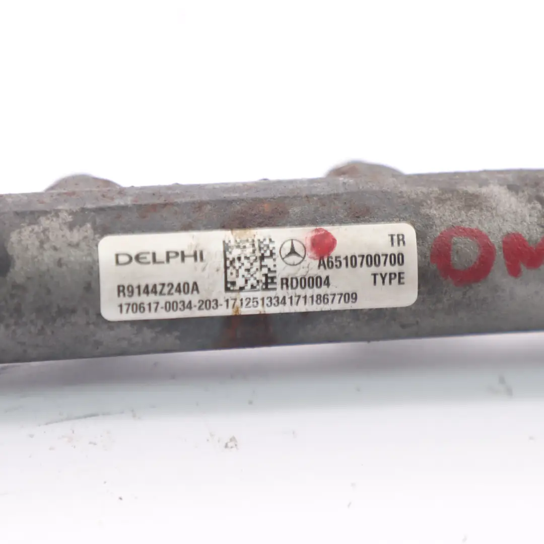 Mercedes W204 OM651 Diesel Injection Rail Alta Pressione - SKU A6510700700 - Numero di parte A6510700700