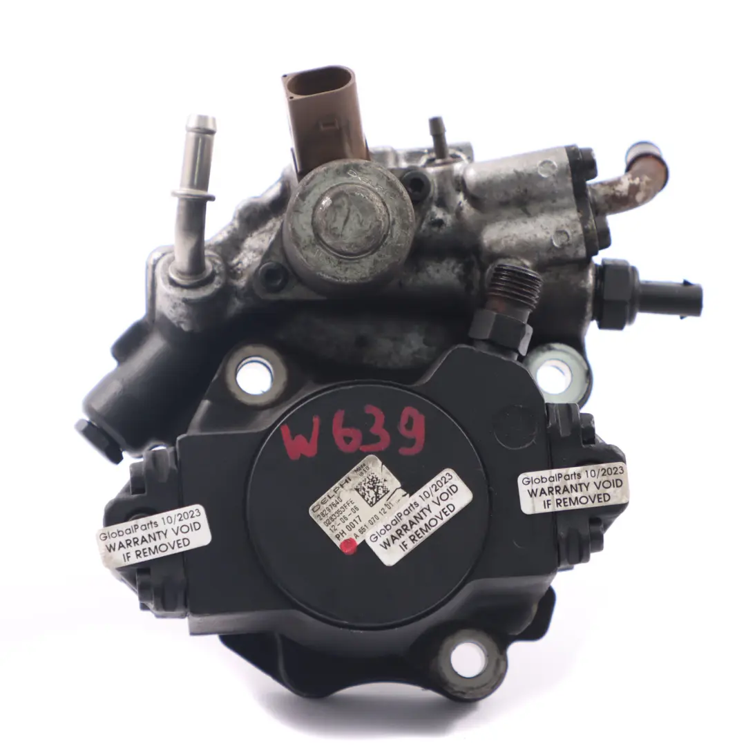 Mercedes W639 W906 Bomba De Combustible De Alta Presión OM651 Diesel - SKU A6510702601 - Número de pieza A6510702601