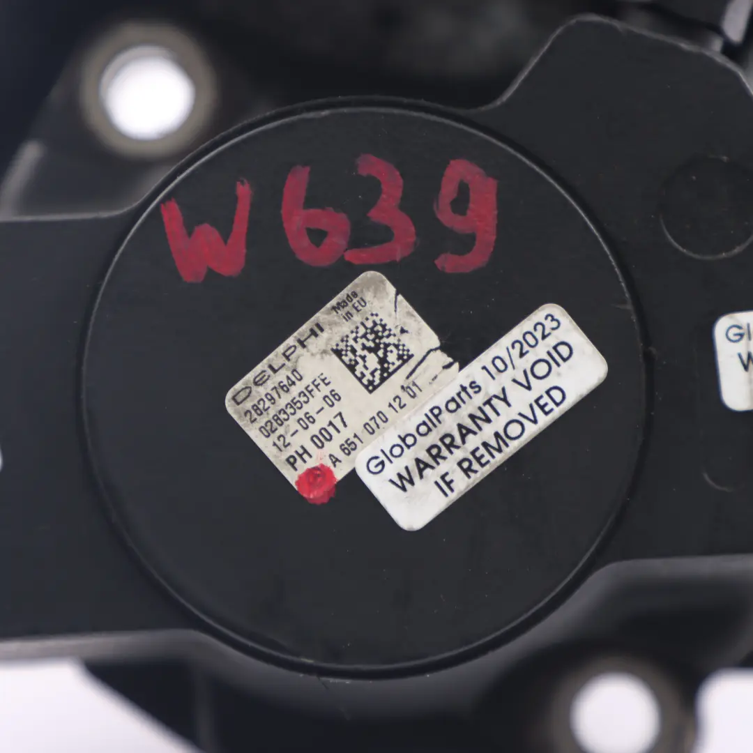 Mercedes W639 W906 OM651 Diesel Pompe à carburant Haute Pression - SKU A6510702601 - Numéro de pièce A6510702601