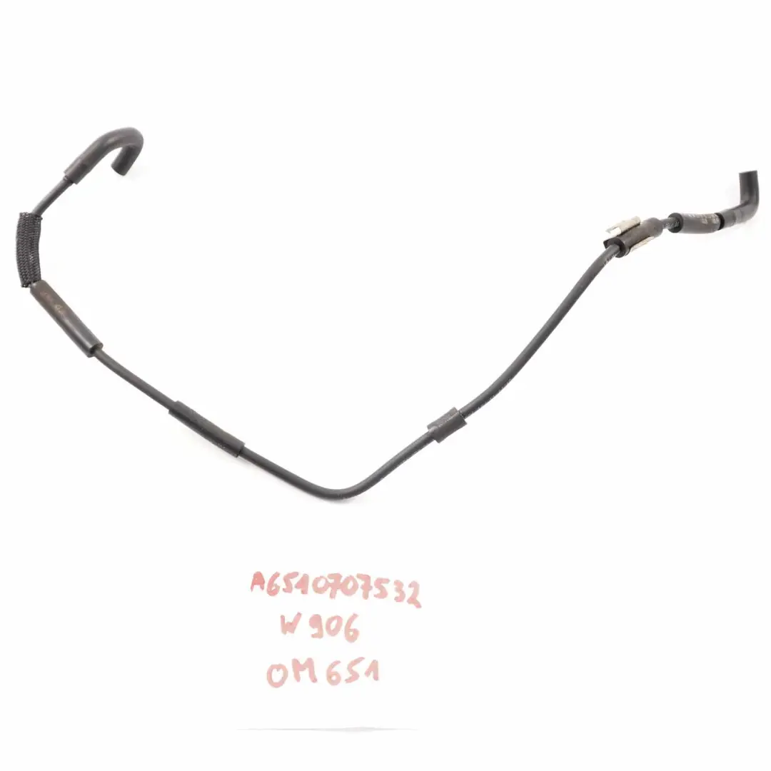 Mercedes W906 OM651 Tuyau retour ligne d'alimentation carburant - SKU A6510707532 - Numéro de pièce A6510707532
