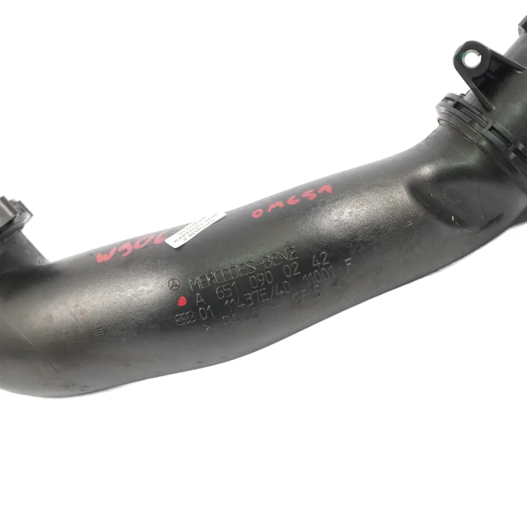 Mercedes W204 Tubo Admisión Aire Línea Intercooler W906 OM651 Diesel - SKU A6510900242 - Número de pieza A6510900242