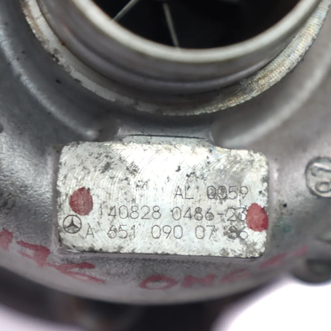  Turbocharger Mercedes W176 Diesel Engine OM651.901 Turbocharger - SKU A6510900786 - Part number A6510900786
