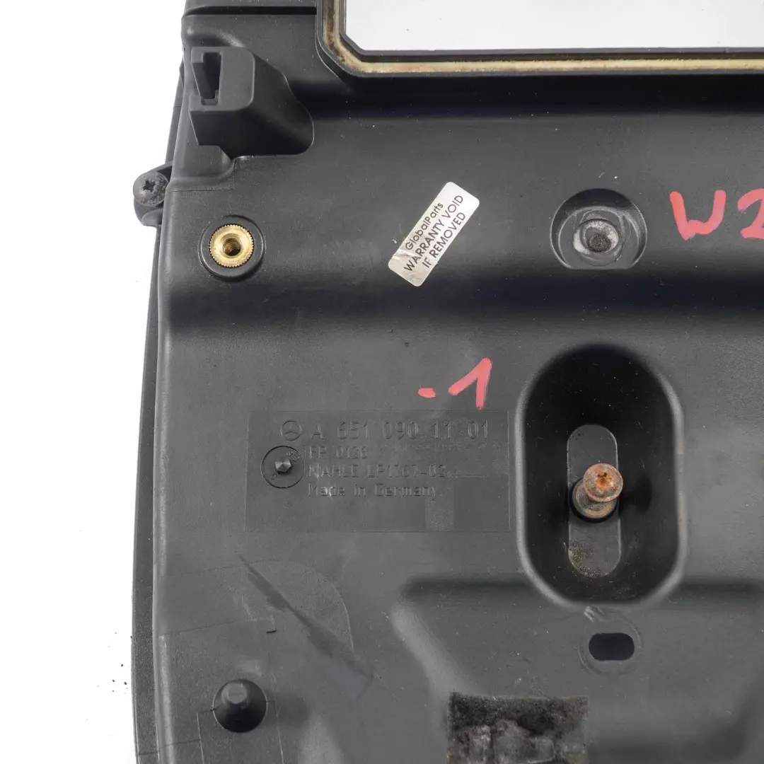  Caja Filtro Aire Mercedes W204 W212 Carcasa Silenciador Aire Diesel - SKU A6510901101-1 - Número de pieza A6510901101