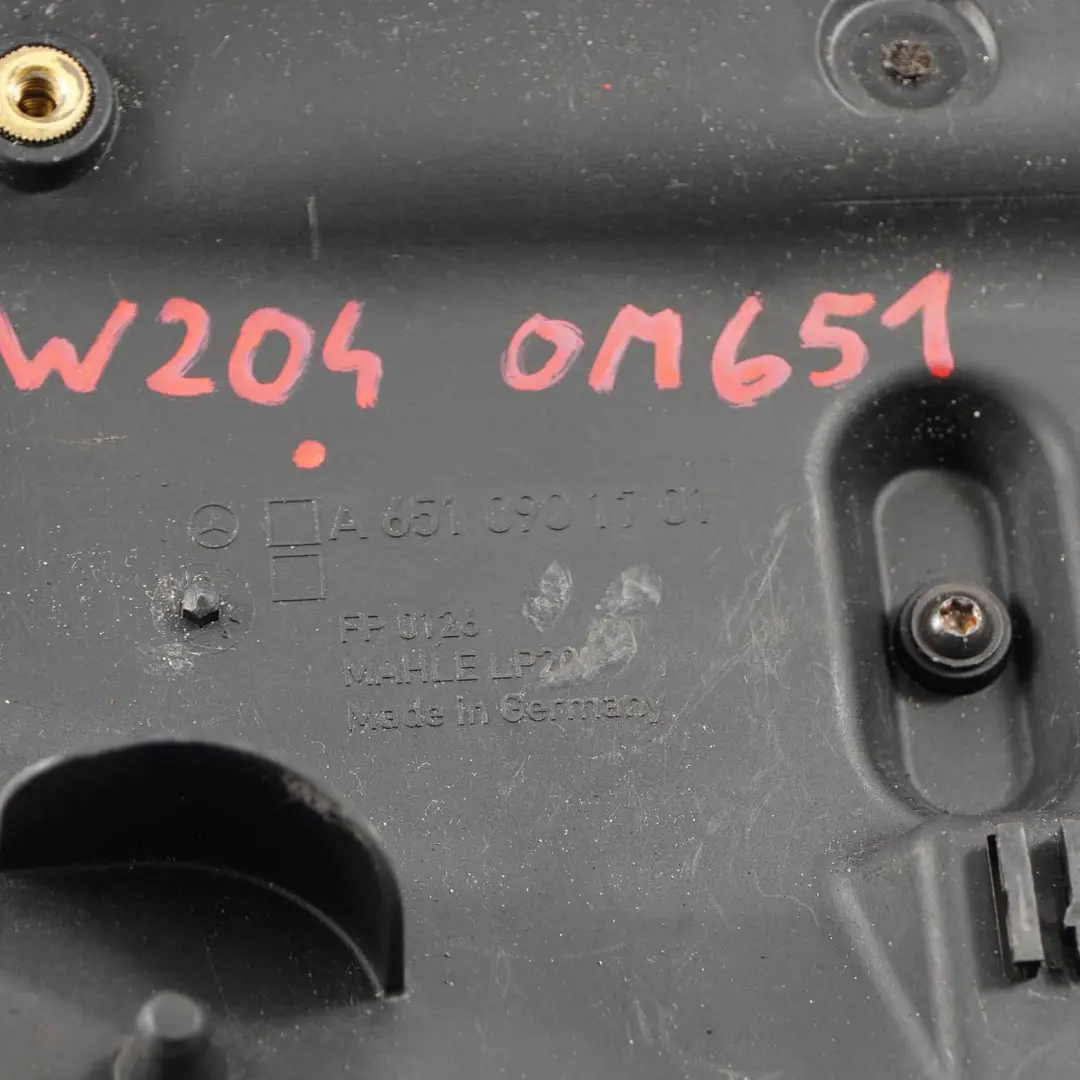  Caja filtro aire Mercedes W204 W212 OM651 Carcasa silenciador diesel - SKU A6510901701 - Número de pieza A6510901701