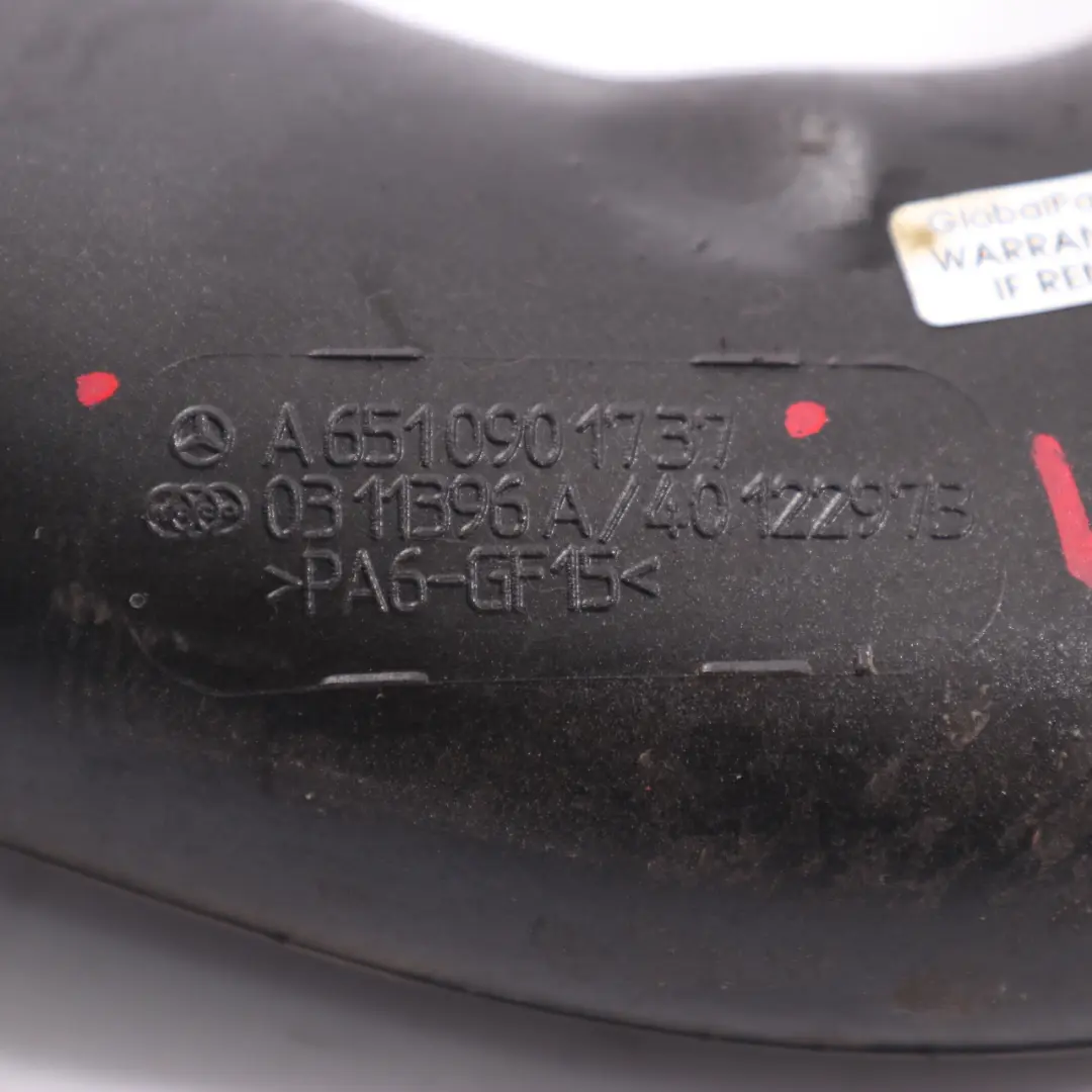 Luftansaug rohr Mercedes W176 W246 OM651 Turbo Ladeluft kühler für mit Teilenummer A6510901737 Luftansaug rohr Mercedes W176 W246 OM651 Turbo Ladeluft kühler - SKU A6510901737 - Teilenummer A6510901737