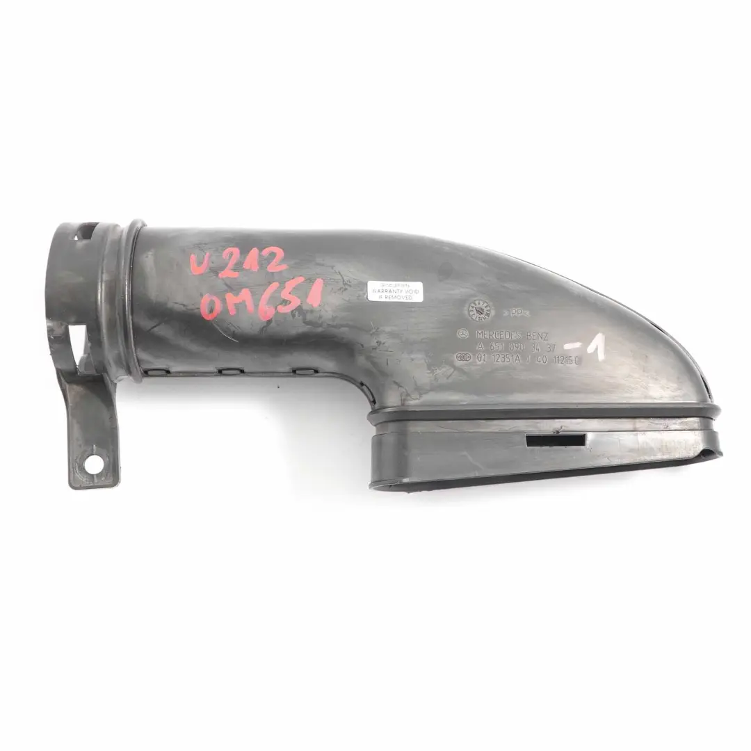  Condotto di aspirazione Mercedes W212 Diesel OM651 Tubo di ingresso - SKU A6510903437-1 - Numero di parte A6510903437