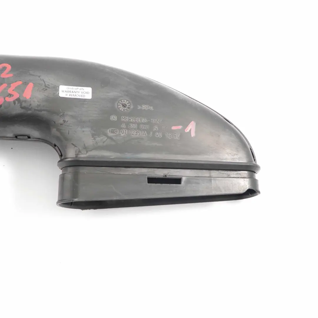  Condotto di aspirazione Mercedes W212 Diesel OM651 Tubo di ingresso - SKU A6510903437-1 - Numero di parte A6510903437