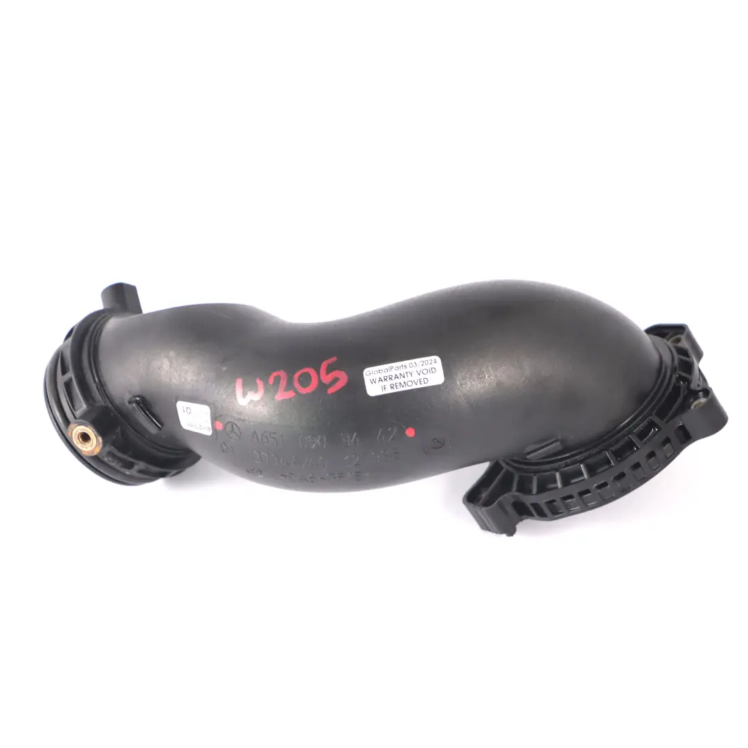 OM651 Intercooler To Throttle Body Intake Pipe to Mercedes W205 Diesel with Part number A6510903442 Mercedes W205 Diesel OM651 Intercooler To Throttle Body Intake Pipe - SKU A6510903442 - Part number A6510903442