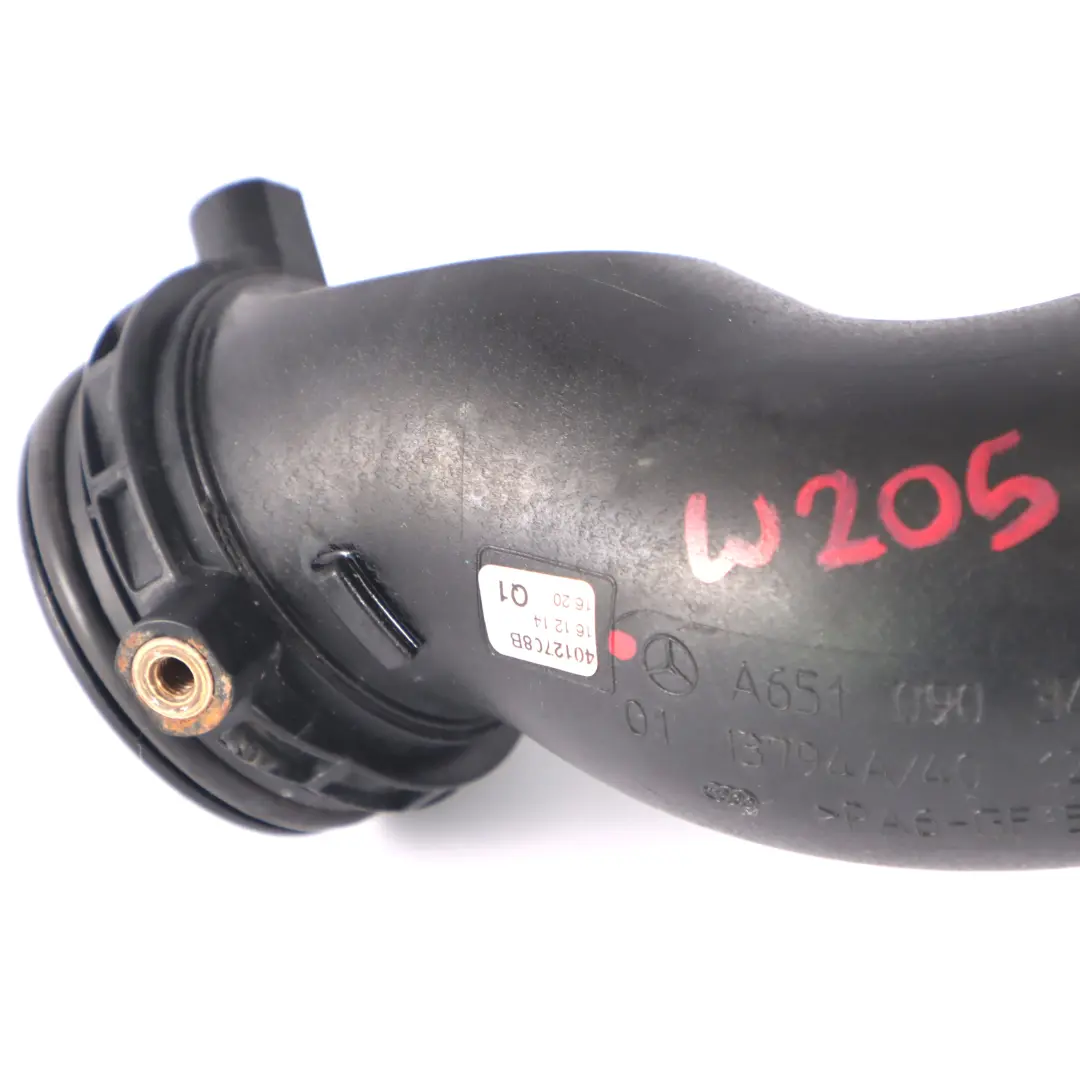 OM651 Tubo de admisión del intercooler al cuerpo acelerador para Mercedes W205 Diesel con número de pieza A6510903442 Mercedes W205 Diesel OM651 Tubo de admisión del intercooler al cuerpo acelerador - SKU A6510903442 - Número de pieza A6510903442