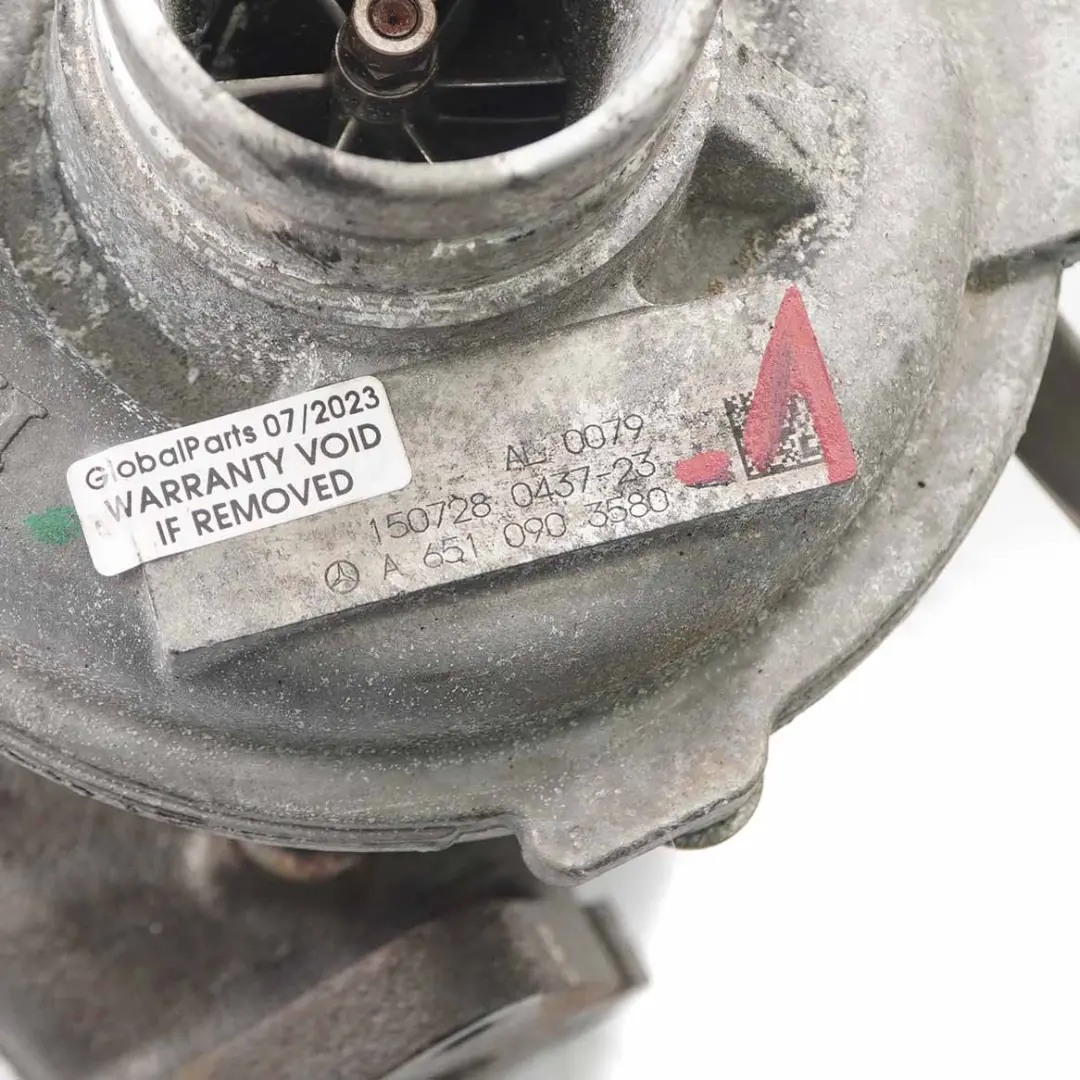 Turbocharger Turbo Mercedes Sprinter W204 W212 OM651 Diesel Charger  - SKU A6510903580-1 - Part number A6510903580