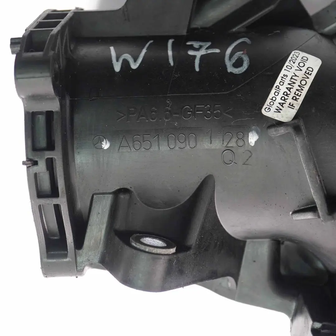 Colector admisión diesel Mercedes W176 OM651 Colector admisión aire A6510901128 - SKU A6510904100 - Número de pieza A6510904100