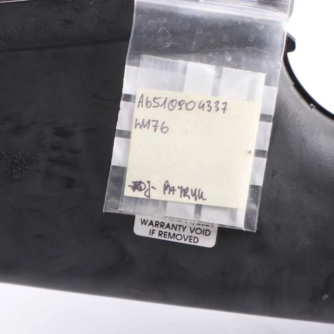 Mercedes W176 W246 OM651 Duct Channel Hose Tube Tuyau admission air - SKU A6510904337 - Numéro de pièce A6510904337
