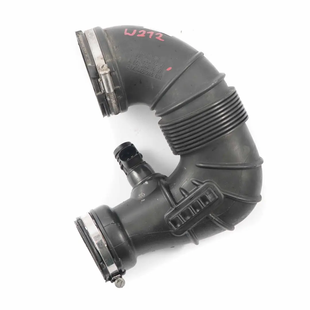 Tubo admisión aire Mercedes W212 W218 OM651 Línea manguera aire para con número de pieza A6510904537 Tubo admisión aire Mercedes W212 W218 OM651 Línea manguera aire - SKU A6510904537 - Número de pieza A6510904537