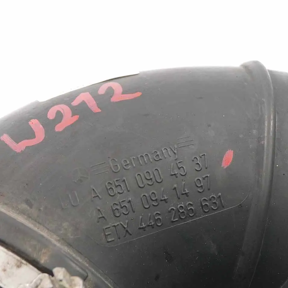  Luft ansaug rohr Mercedes W212 W218 OM651 Diesel Luft leitung - SKU A6510904537 - Teilenummer A6510904537