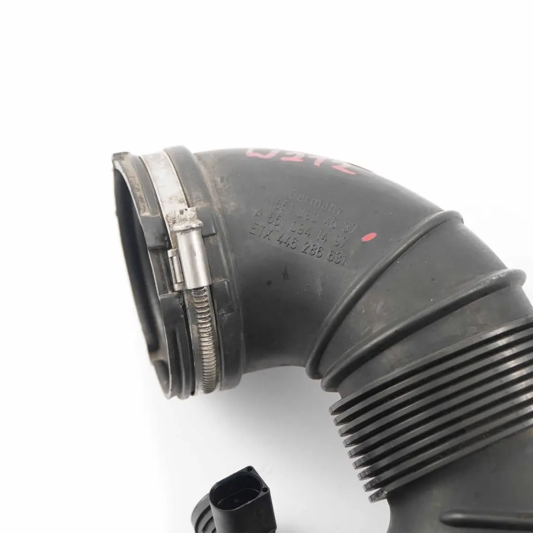 Intake Pipe Mercedes W212 W218 OM651 Diesel Air Hose Line to Air with Part number A6510904537 Air Intake Pipe Mercedes W212 W218 OM651 Diesel Air Hose Line - SKU A6510904537 - Part number A6510904537