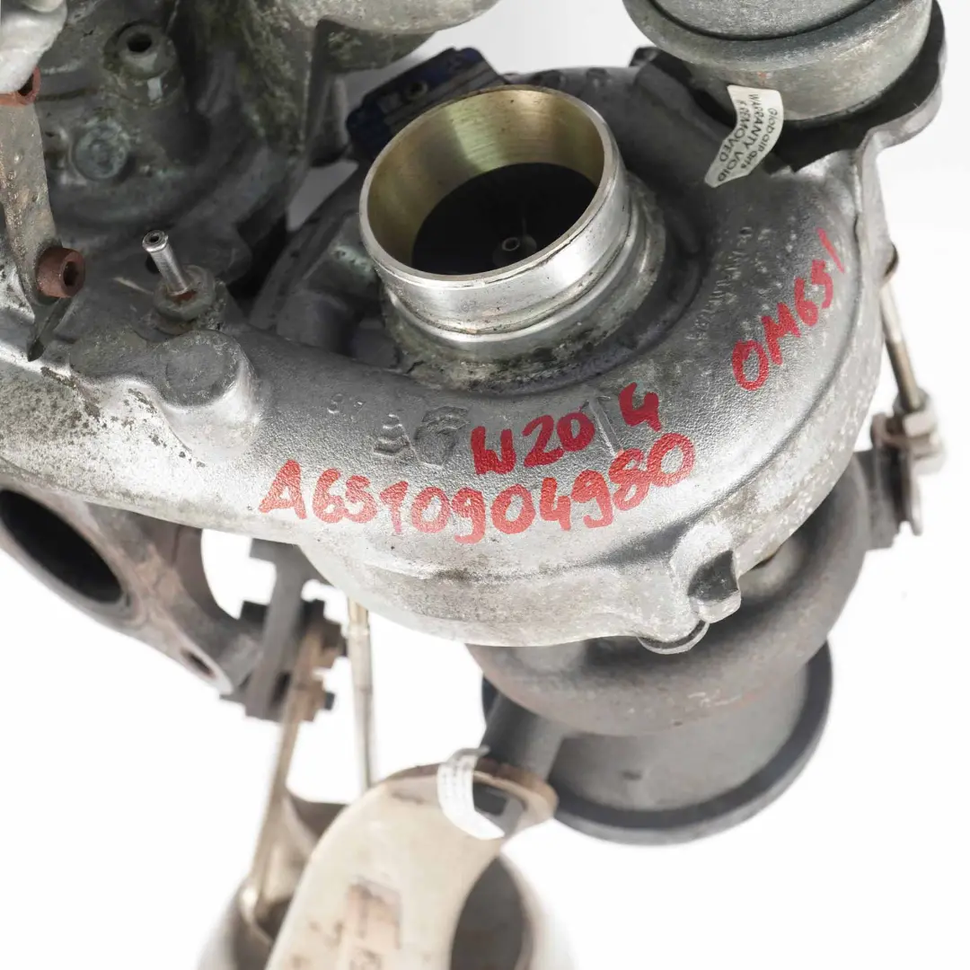 OM651 Hose Housing Part Turbo Charger Mercedes W204 W212 W221 - SKU A6510904980-3 - Part number A6510904980