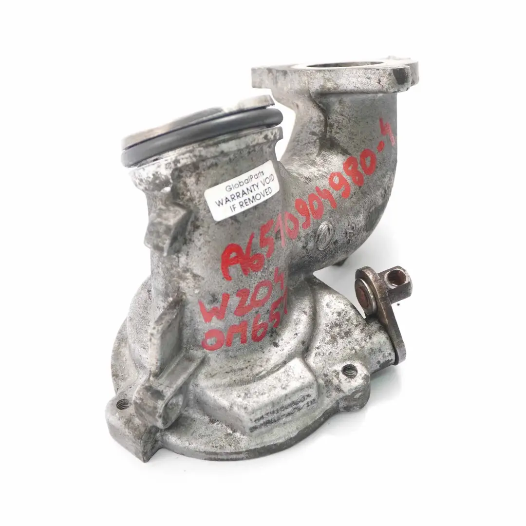 Turbo Charger Mercedes W204 W212 W221 OM651 Hose Housing Part - SKU A6510904980-4 - Part number A6510904980