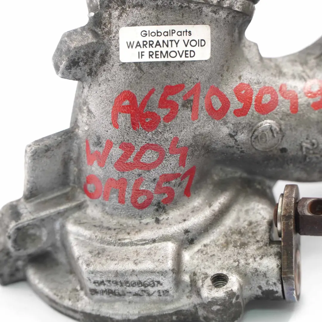 Turbo Charger Mercedes W204 W212 W221 OM651 Hose Housing Part - SKU A6510904980-4 - Part number A6510904980
