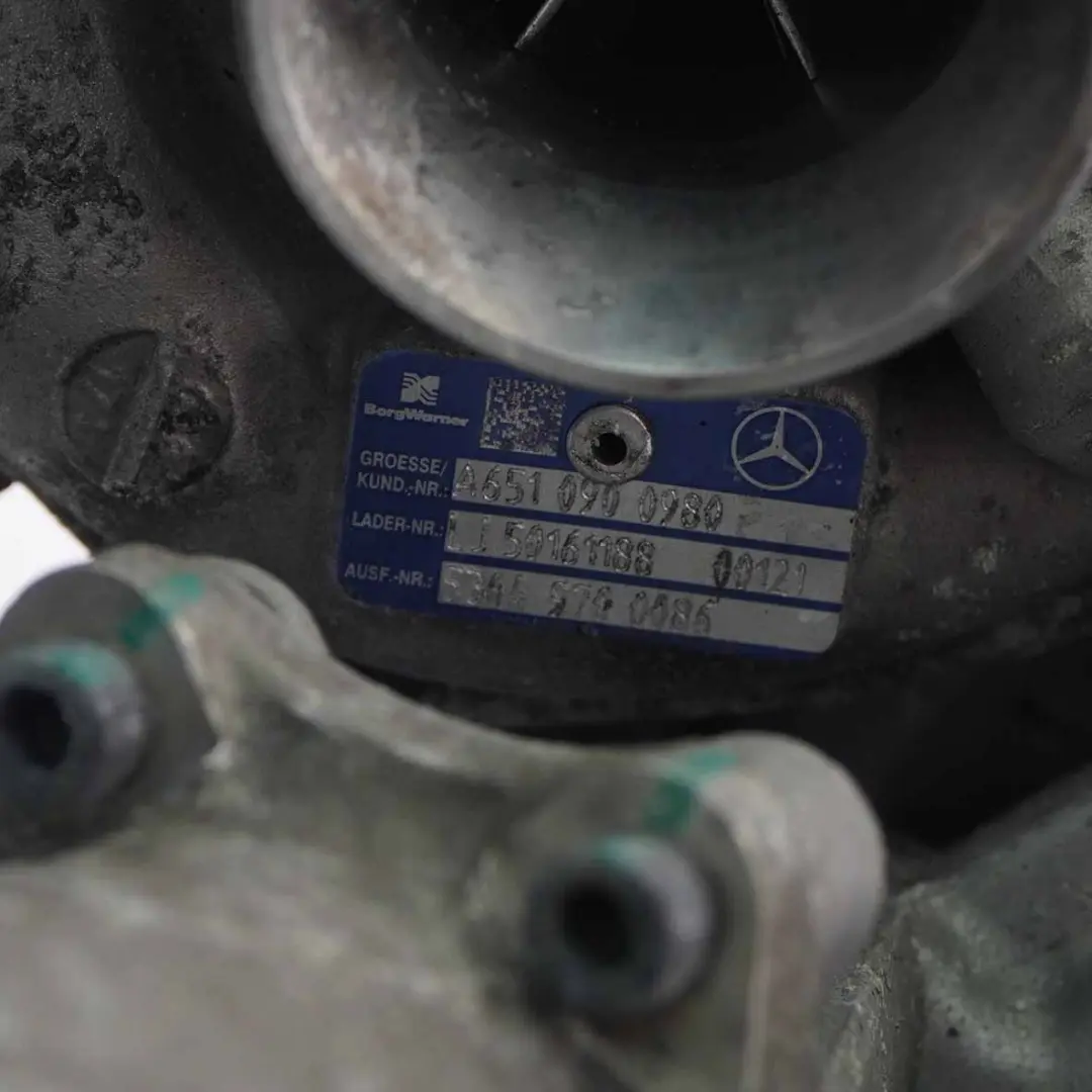 Mercedes Sprinter W906 OM651 Turbocompressore completo A6510904780 - SKU A6510905280 - Numero di parte A6510905280