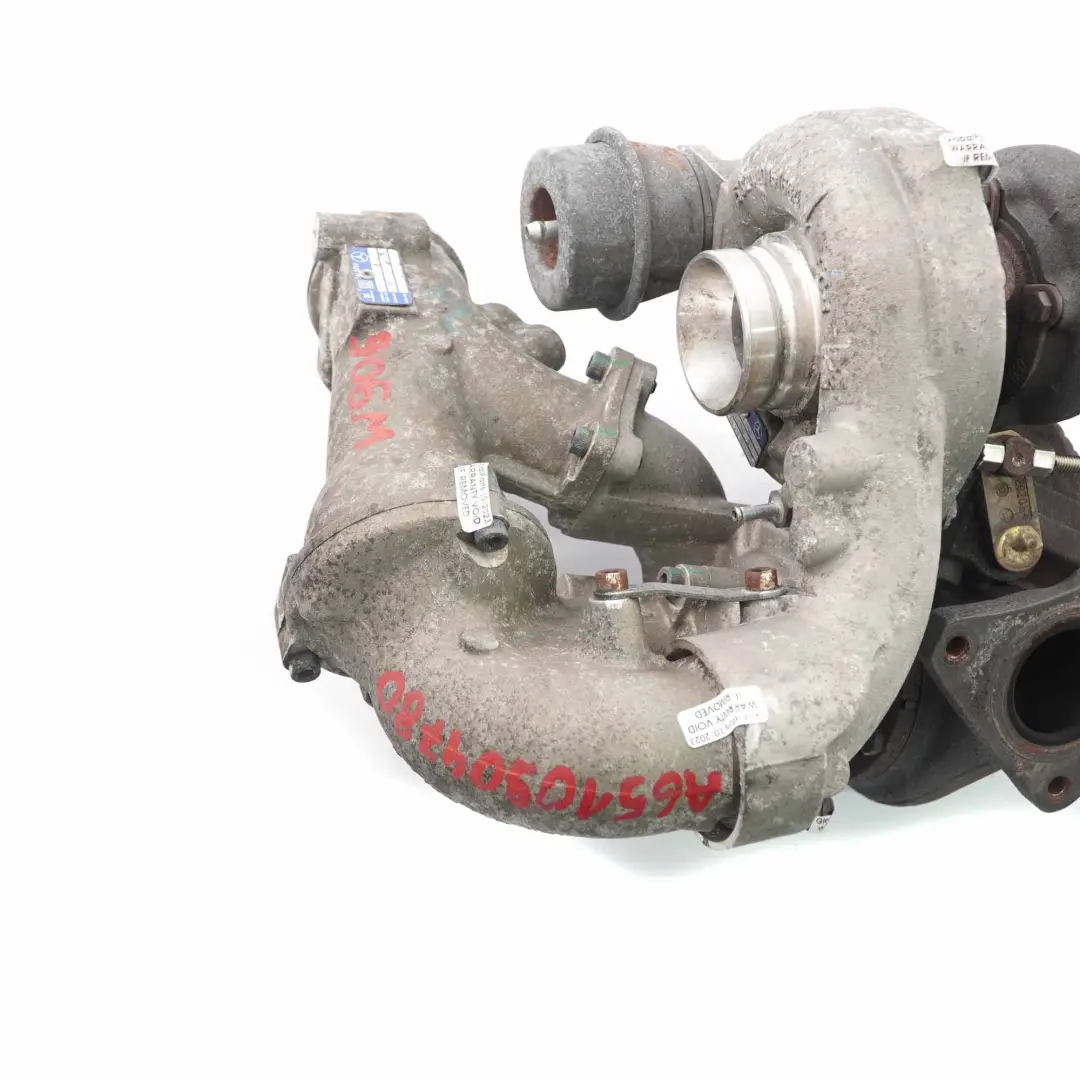 OM651 Turbocompresor Completo A6510904780 para Mercedes Sprinter W906 con número de pieza A6510905280 Mercedes Sprinter W906 OM651 Turbocompresor Completo A6510904780 - SKU A6510905280 - Número de pieza A6510905280