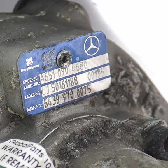 Mercedes Sprinter W906 OM651 Turbocharger Complete Turbo Charger A6510904780 - SKU A6510905280 - Part number A6510905280
