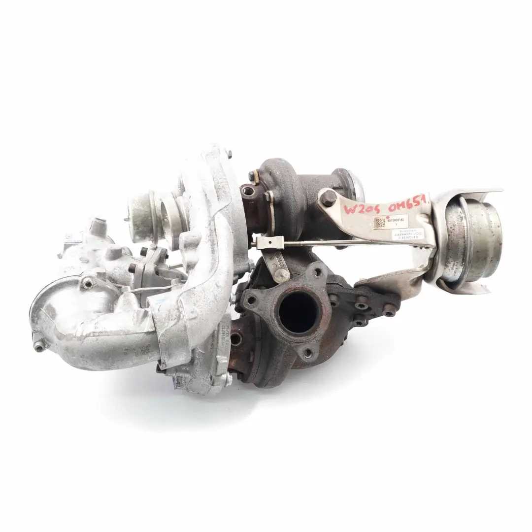  Turbocompressore Mercedes W204 W207 W212 OM651 Completo Bi-Turbo - SKU A6510906180 - Numero di parte A6510906180
