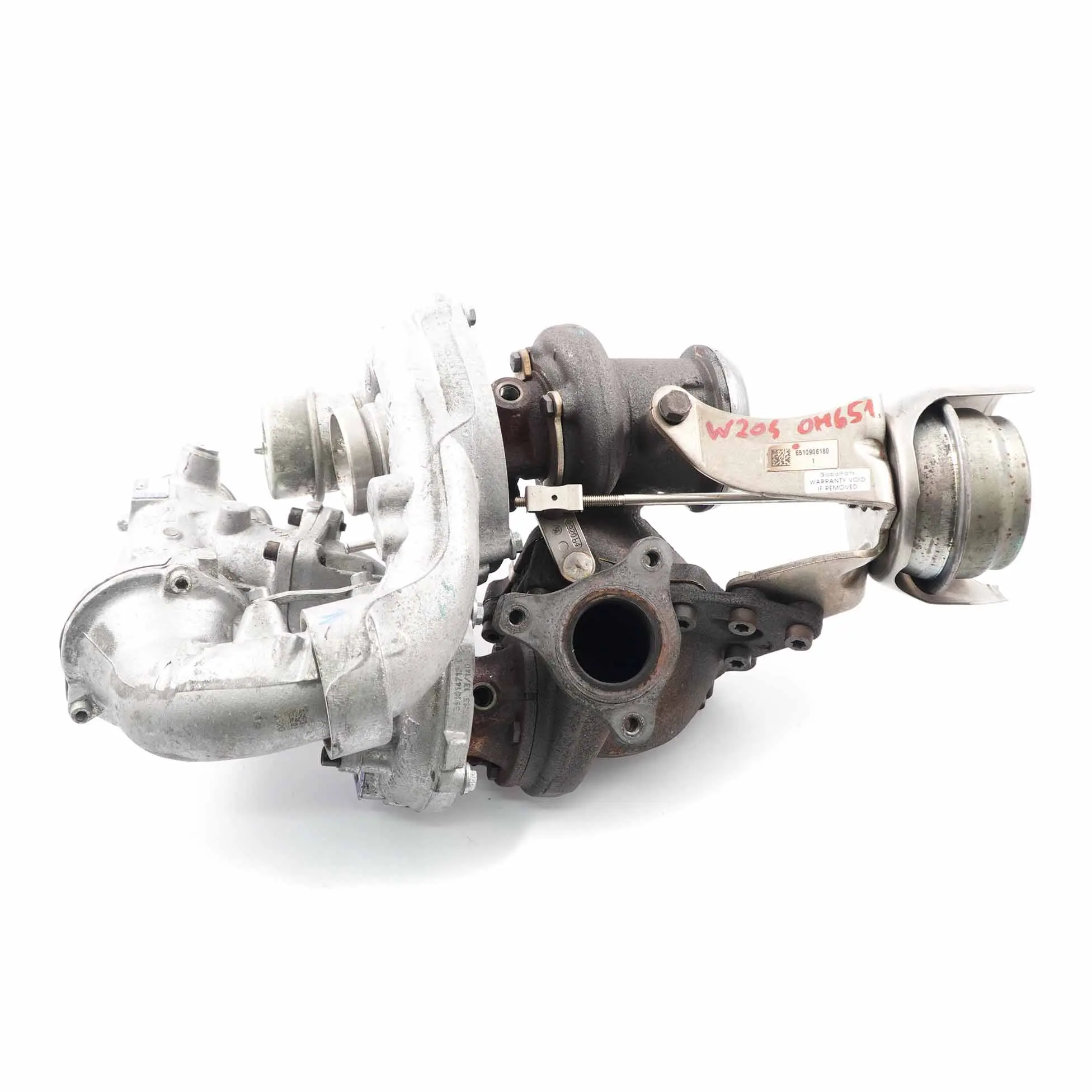 Turbocompressore Mercedes W204 W207 W212 OM651 Completo Bi-Turbo A6510906180