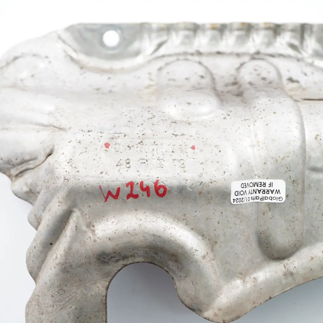 Turbocharger Exhaust Manifold Heat Shield Plate to Mercedes W246 with Part number A6510960768 Mercedes W246 Turbocharger Exhaust Manifold Heat Shield Plate - SKU A6510960768 - Part number A6510960768