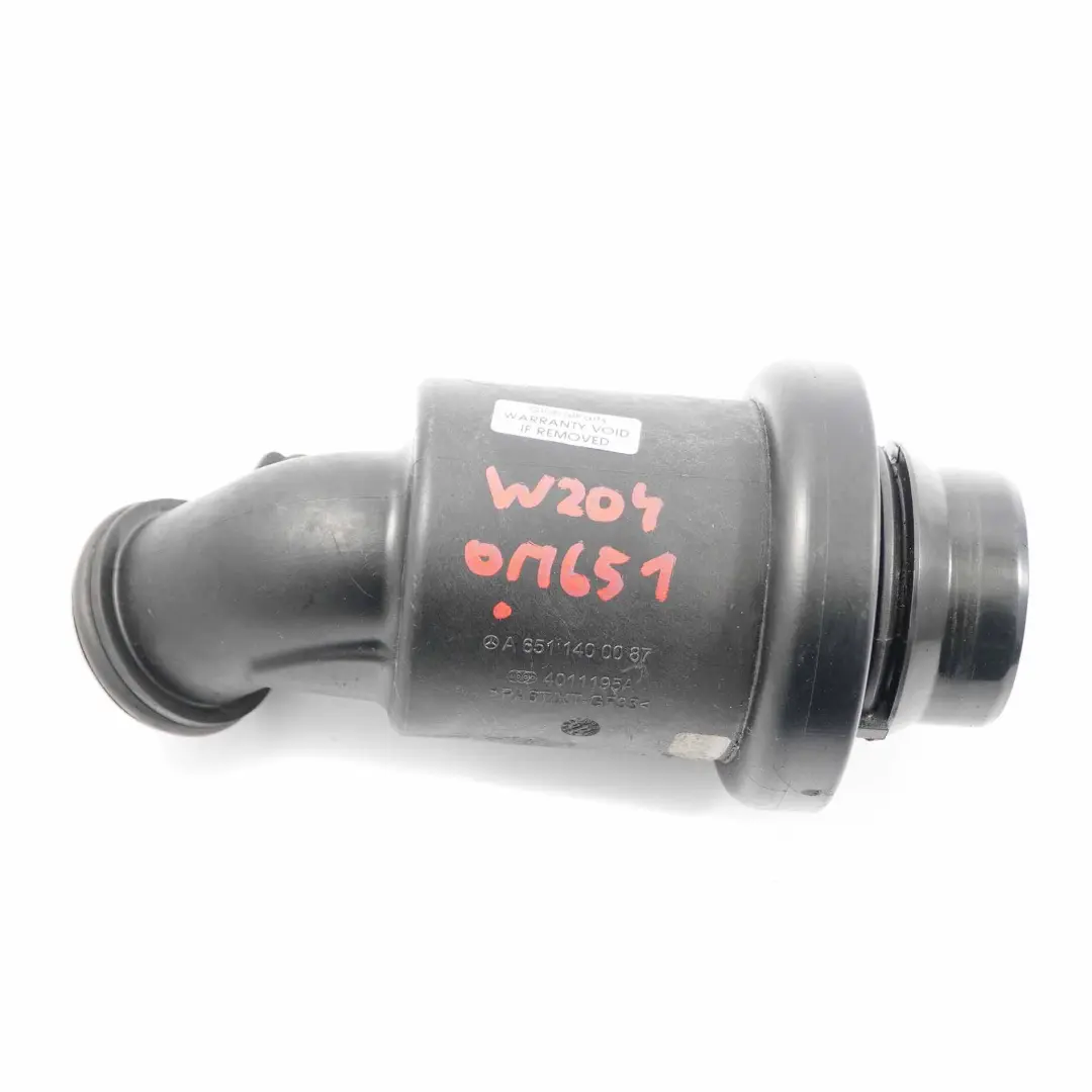  Luftansaugrohr Mercedes W204 W212 OM651 Ladeluftkühler Schalldämpfer - SKU A6511400087 - Teilenummer A6511400087