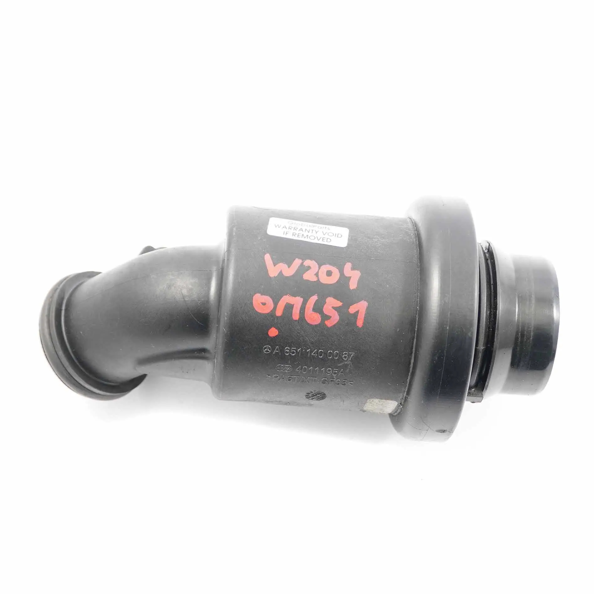 Luftansaugrohr Mercedes W204 W212 OM651 Ladeluftkühler Schalldämpfer A6511400087