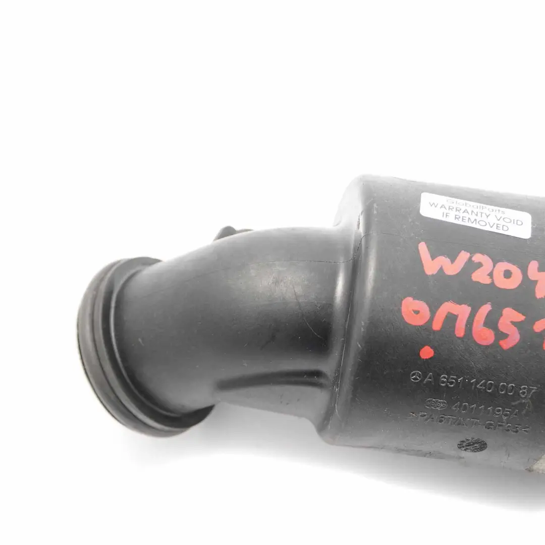 Intake Pipe Mercedes W204 W212 OM651 Intercooler Hose Silencer Air - SKU A6511400087 - Part number A6511400087