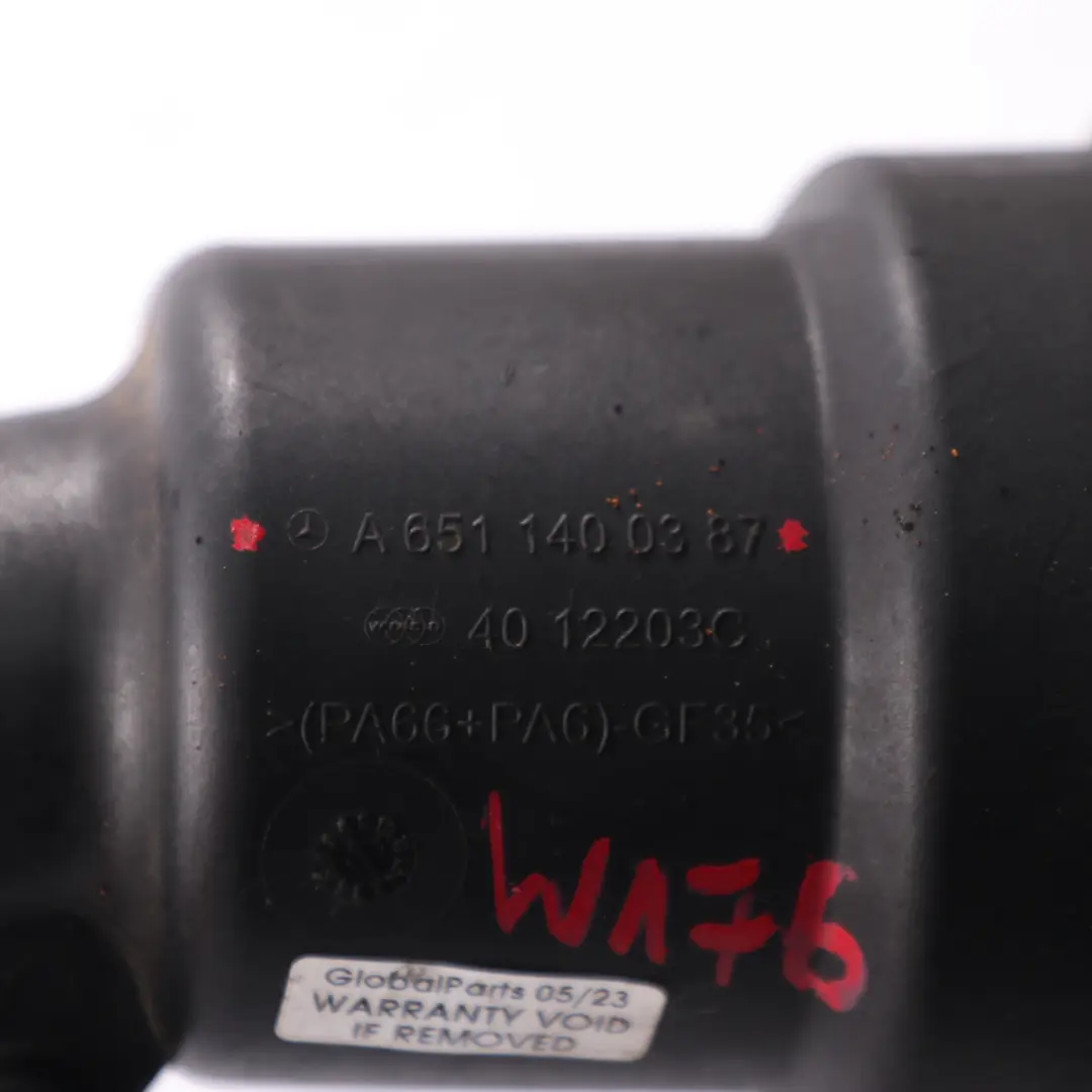 Mercedes W176 W246 OM651 Rura Przewód Powietrza - SKU A6511400387 - Numer Części A6511400387