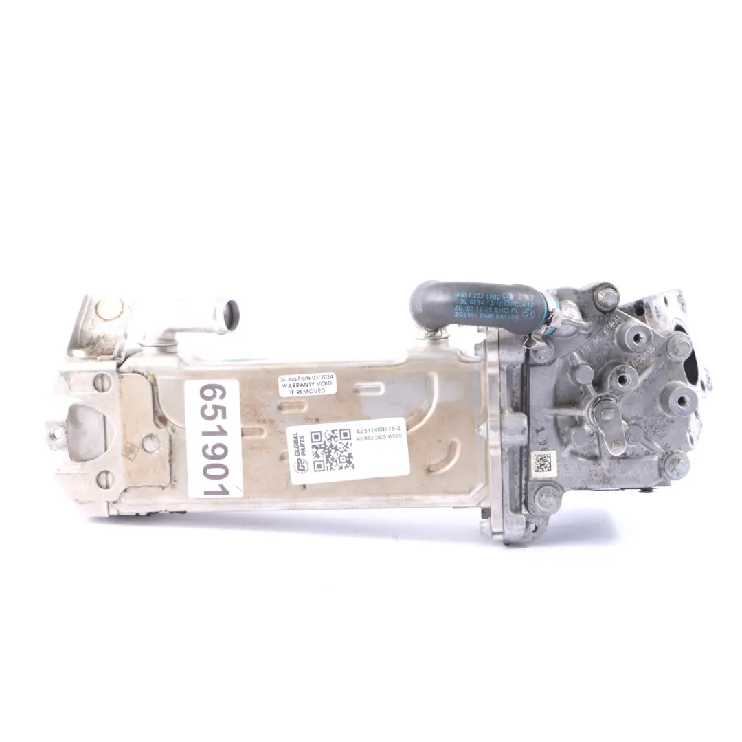  Refrigerador de escape EGR Mercedes W639 W906 Diesel OM651 Válvula de derivación - SKU A6511400675-2 - Número de pieza A6511400675