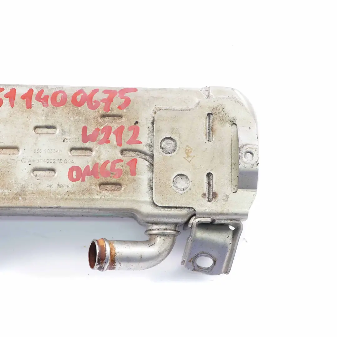 Refrigerador Escape EGR Intercambiador Calor OM651 Diesel para Mercedes W639 con número de pieza A6511400675 Mercedes W639 Refrigerador Escape EGR Intercambiador Calor OM651 Diesel - SKU A6511400675 - Número de pieza A6511400675