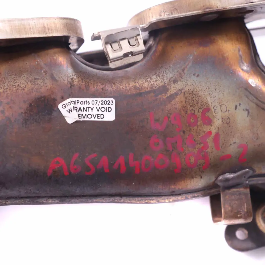 Mercedes W906 Motor OM651 Diesel Auspuff Krümmer Einheit Abdeckung - SKU A6511400909-2 - Teilenummer A6511400909