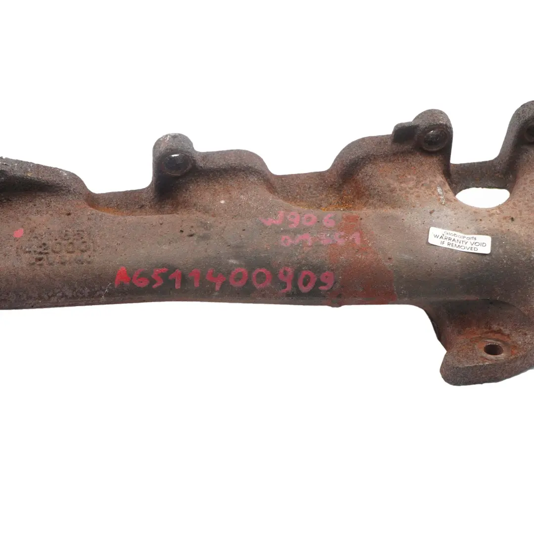 Mercedes Sprinter W906 OM651 Ladeluft Ansaugbrücke Ansaugkrümmer - SKU A6511400909 - Teilenummer A6511400909
