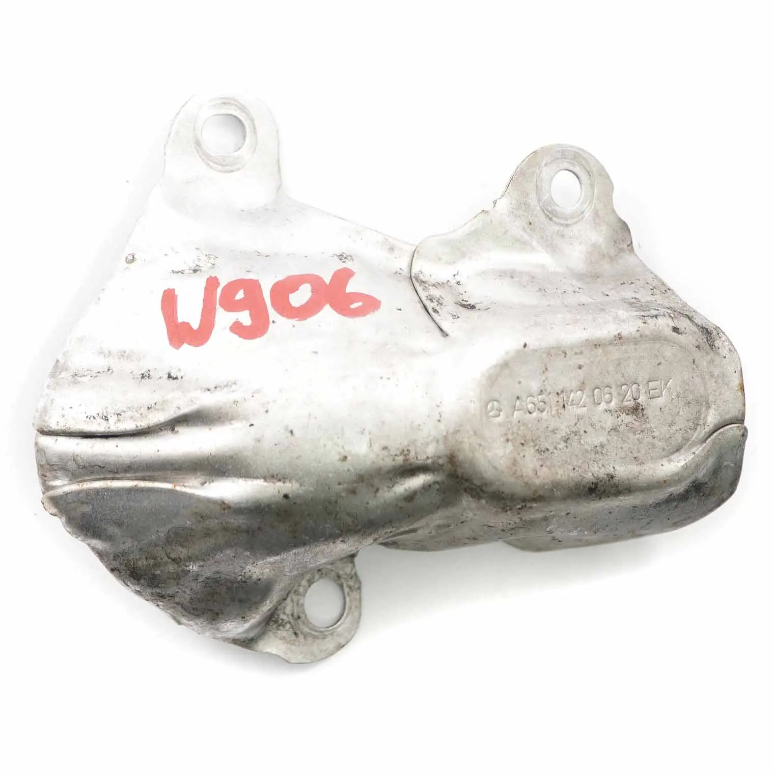 Scudo termico motore Mercedes W906 OM651 Piastra resistente tubo EGR A6511420620