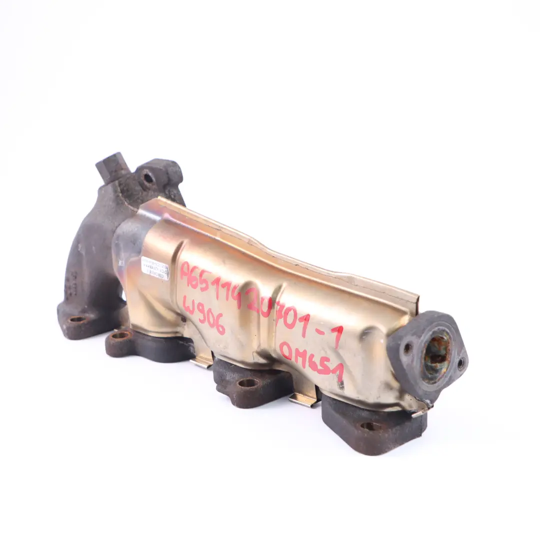 OM651 Diesel Engine Exhaust Manifold With Heat Shield to Mercedes Sprinter W906 with Part number A6511420701 Mercedes Sprinter W906 OM651 Diesel Engine Exhaust Manifold With Heat Shield - SKU A6511420701-1 - Part number A6511420701