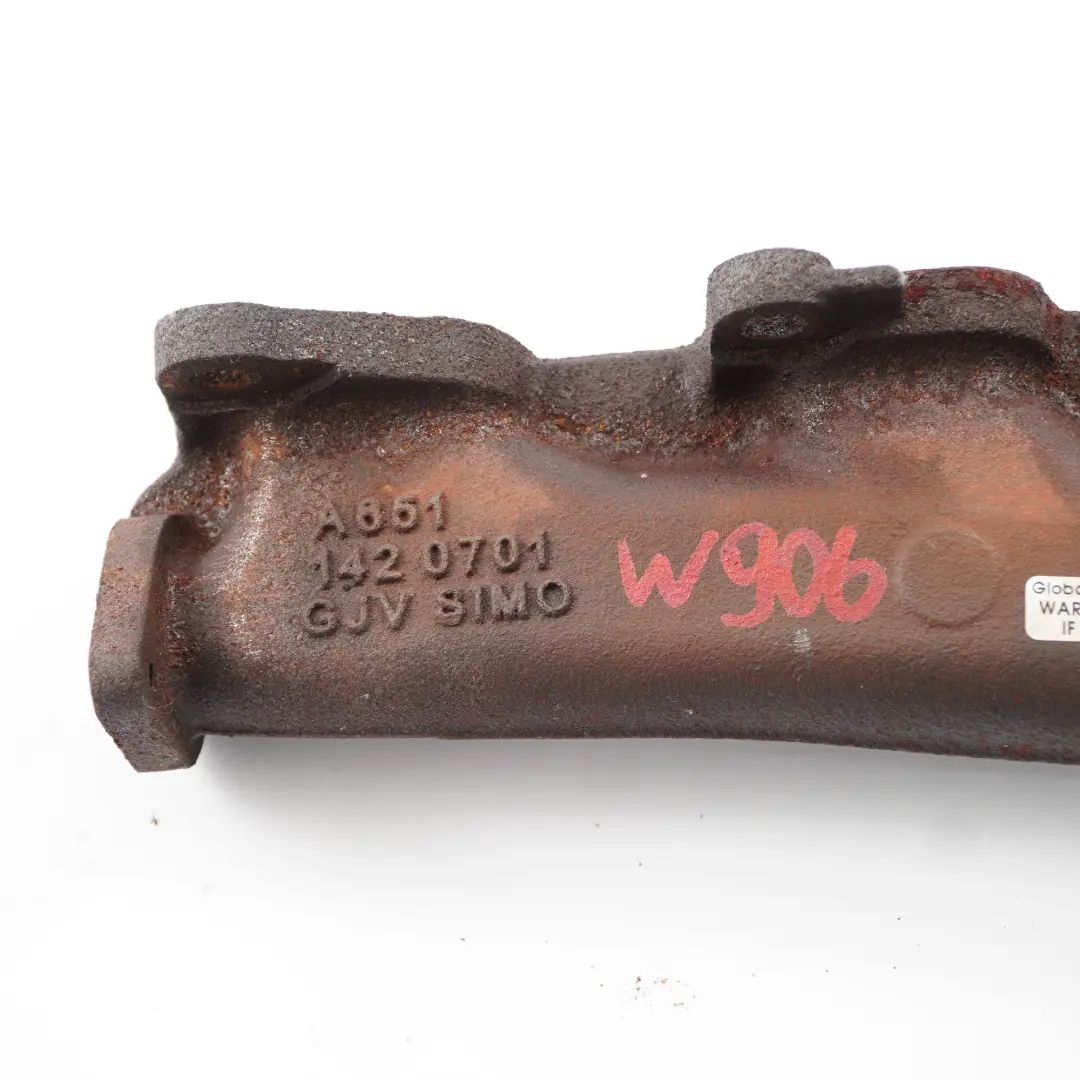 Mercedes Sprinter W906 OM651 Collecteur d'échappement gaz moteur - SKU A6511420701 - Numéro de pièce A6511420701