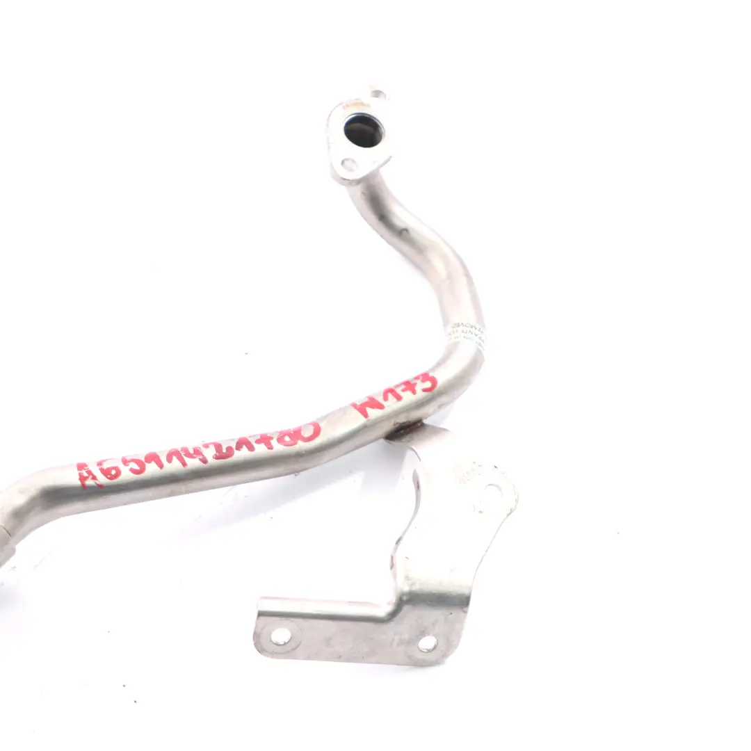 Coolant Pipe Mercedes W242 Diesel OM651 Water Line To Crankcase to with Part number A6511421780 Coolant Pipe Mercedes W242 Diesel OM651 Water Line To Crankcase - SKU A6511421780 - Part number A6511421780