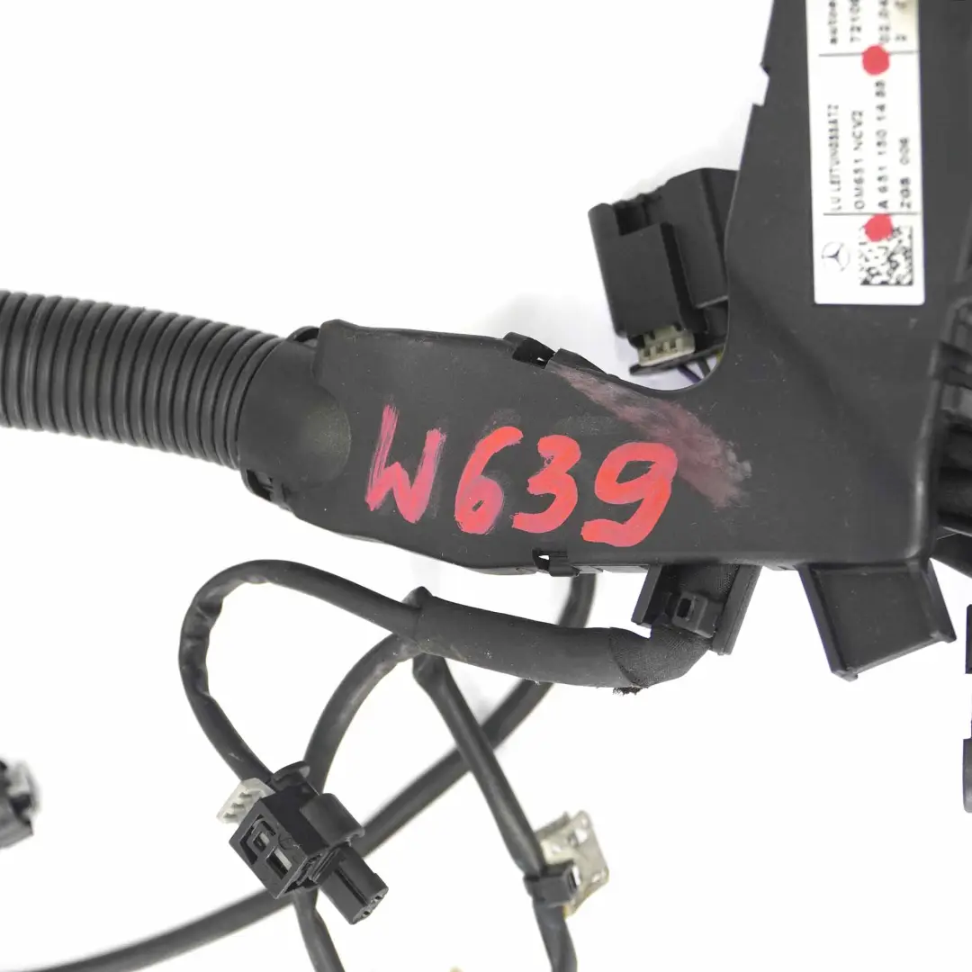 OM651.940 Diesel Engine Wiring Cable Loom Harness to Mercedes Vito W639 with Part number A6511501488 Mercedes Vito W639 OM651.940 Diesel Engine Wiring Cable Loom Harness - SKU A6511501488 - Part number A6511501488