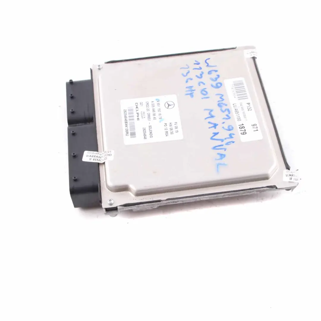 Mercedes W639 OM651.940 113 CDI 136HP Engine Unit Module ECU Manual - SKU A6511501879 - Part number A6511501879